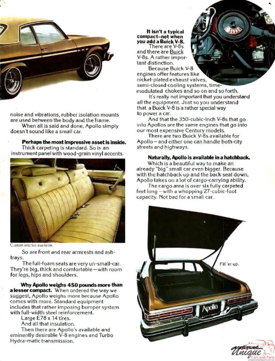 1973 Buick Apollo Folder Page 2